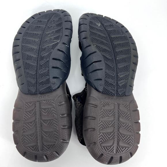 Crocs Mens Swiftwater Closed Toe Brown Mesh Hiking Outdoor Sandals Size 14